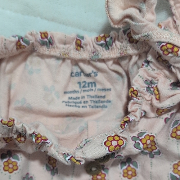 Carter's Pink Floral Baby Outfit - Picture 2 of 2